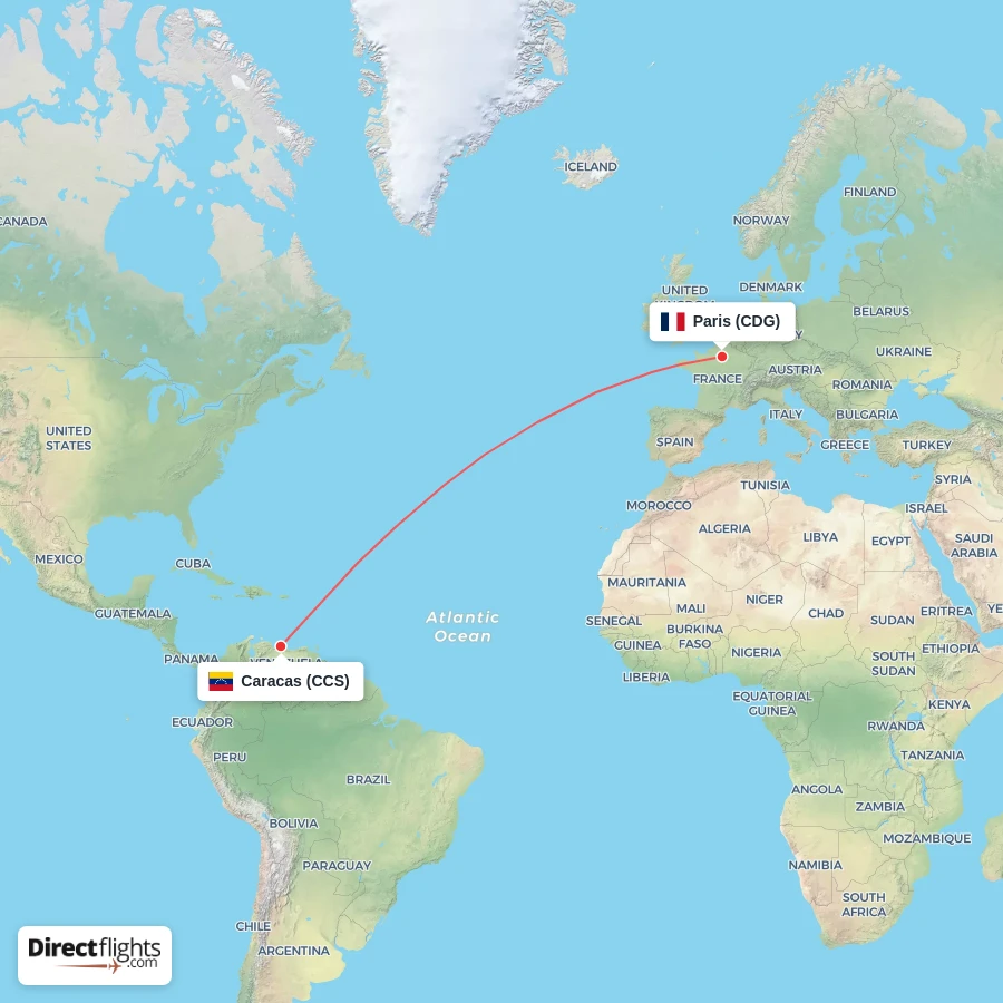 CCS - CDG route map