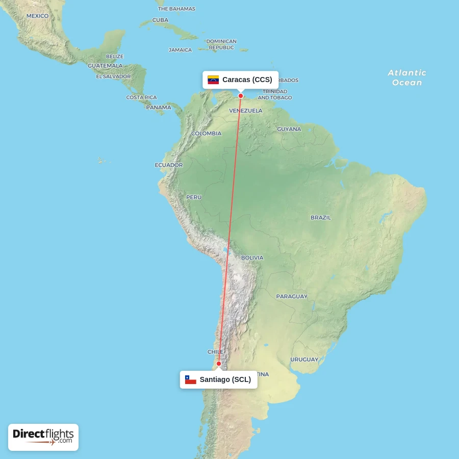CCS - SCL route map