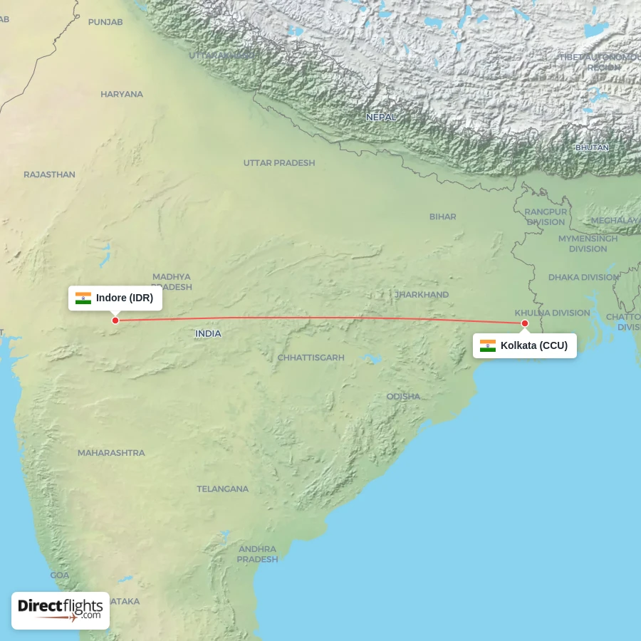 CCU - IDR route map