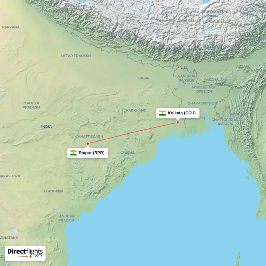 CCU - RPR route map