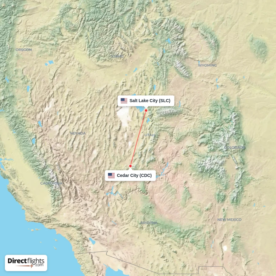 CDC - SLC route map