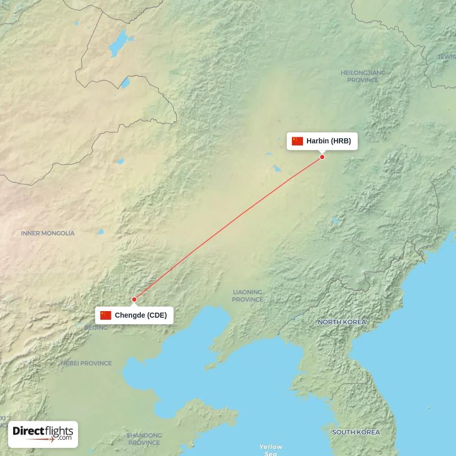 CDE - HRB route map