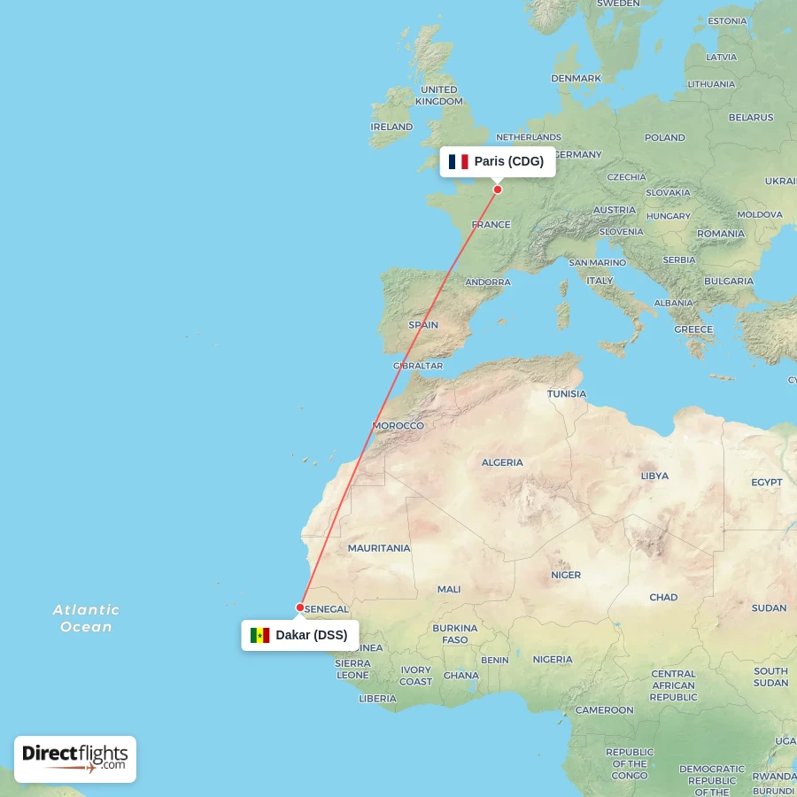CDG - DSS route map