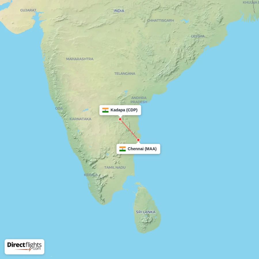 CDP - MAA route map