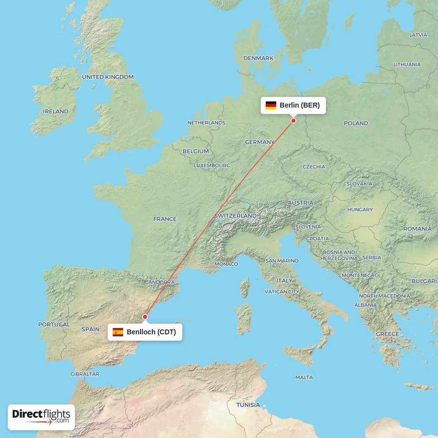 CDT - BER route map