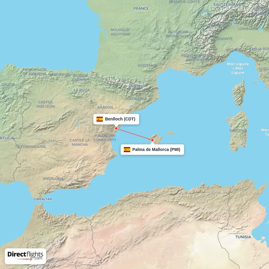 CDT - PMI route map