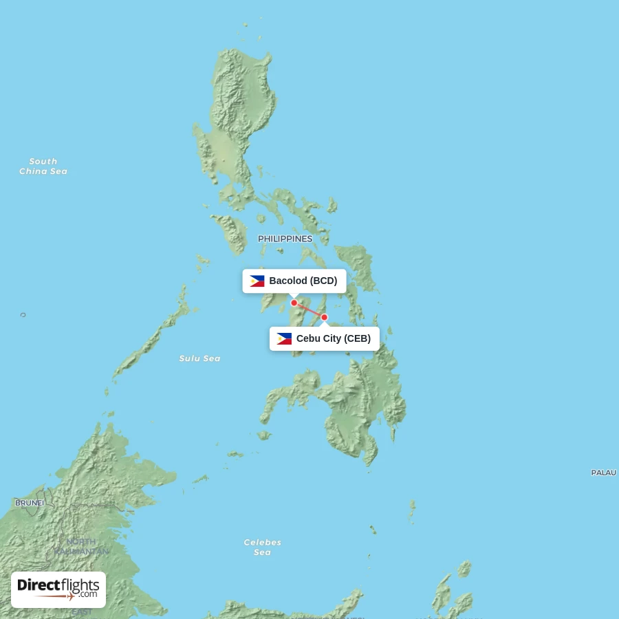 CEB - BCD route map