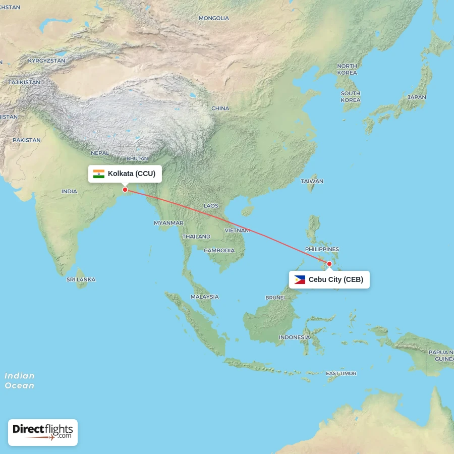 CEB - CCU route map