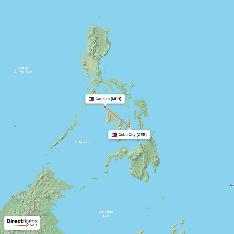 CEB - MPH route map