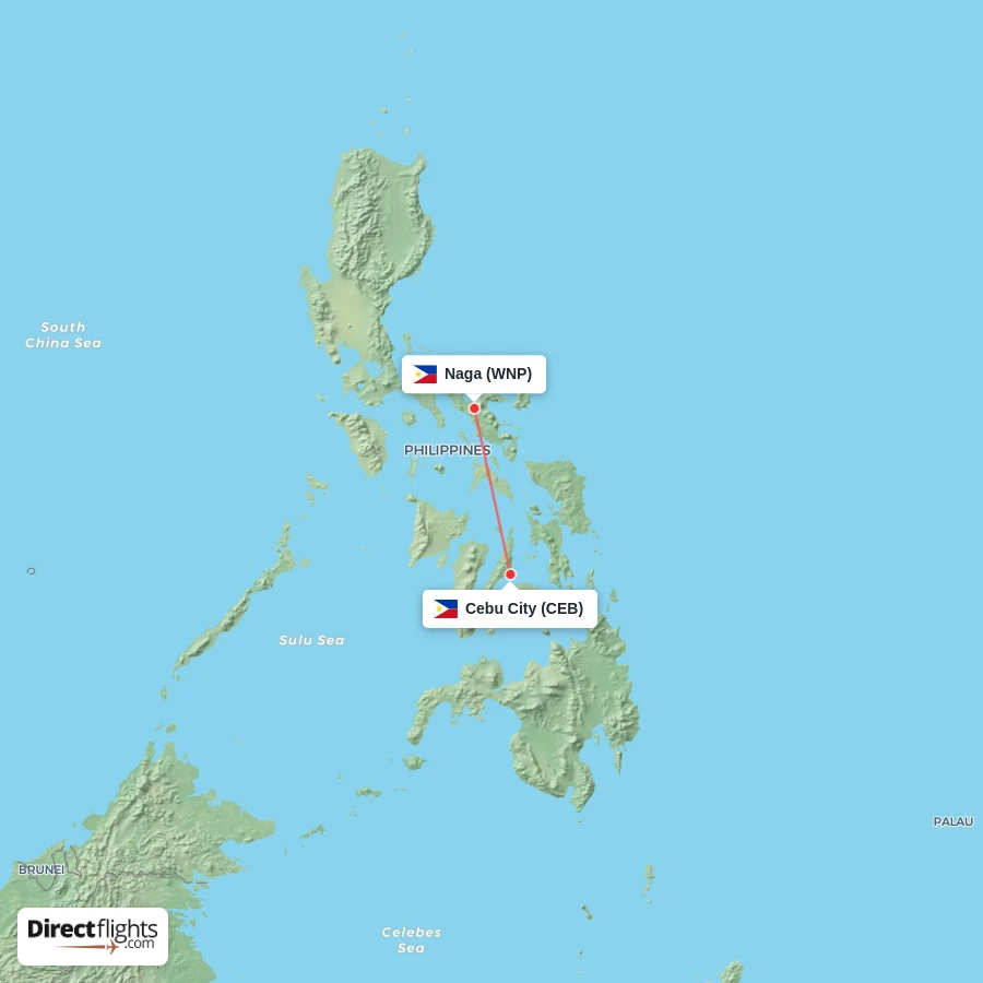 CEB - WNP route map