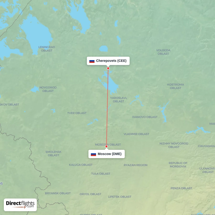CEE - DME route map