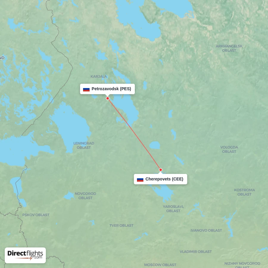 CEE - PES route map