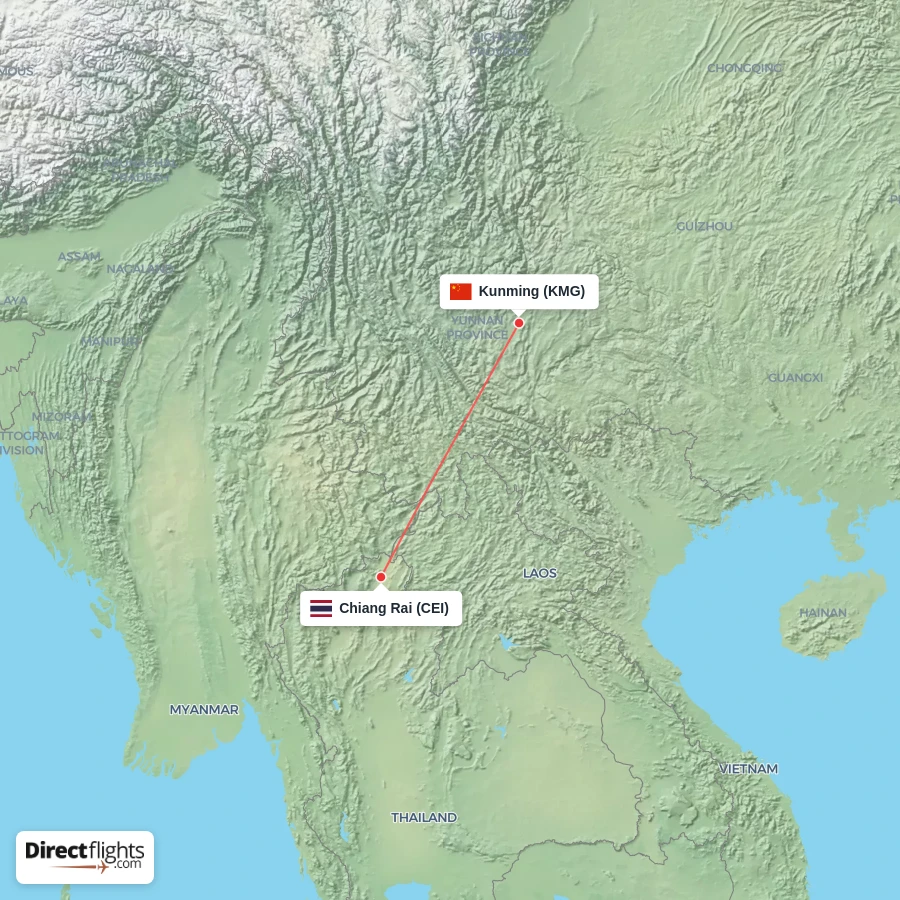 CEI - KMG route map