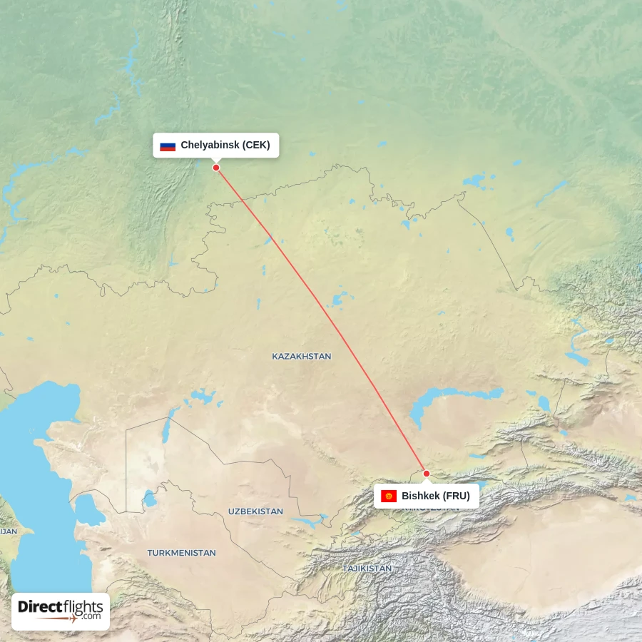 CEK - FRU route map