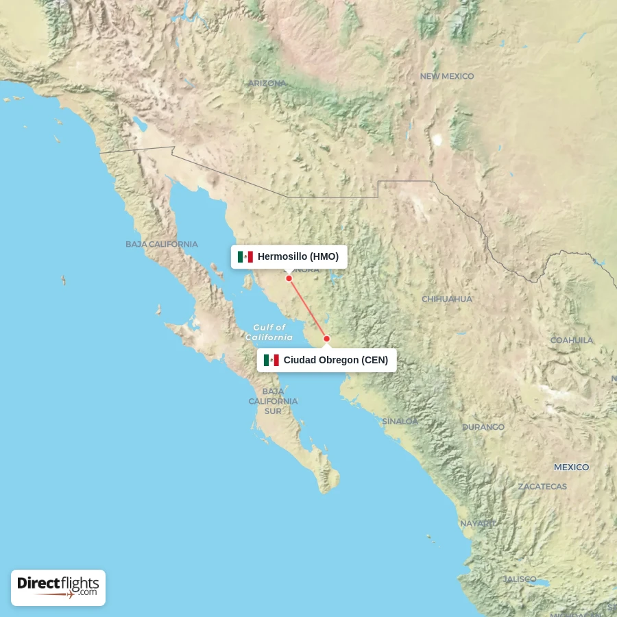 CEN - HMO route map