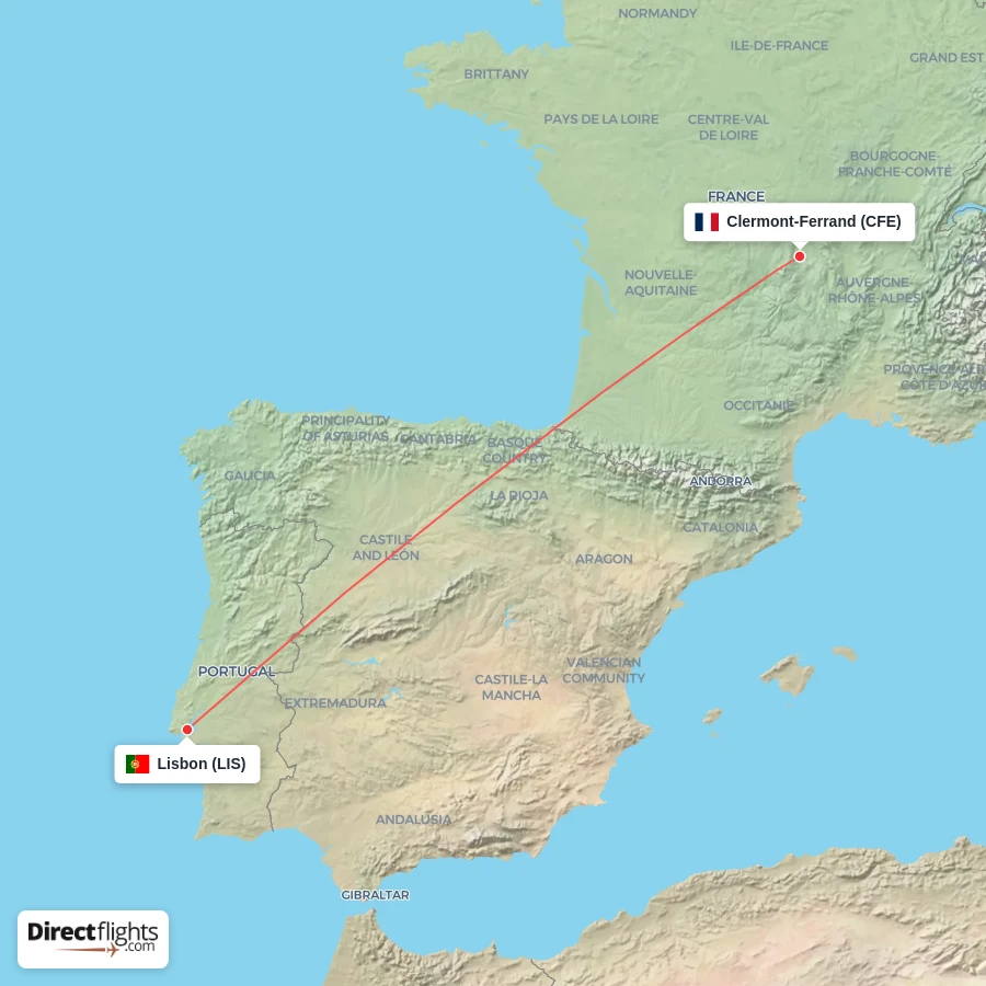 CFE - LIS route map