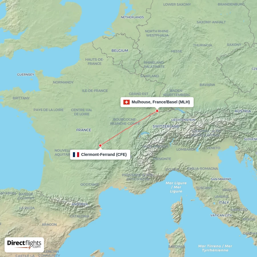 CFE - MLH route map