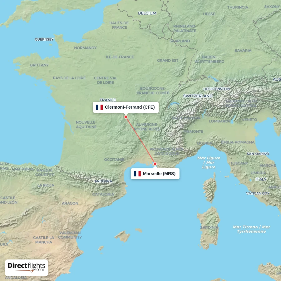 CFE - MRS route map
