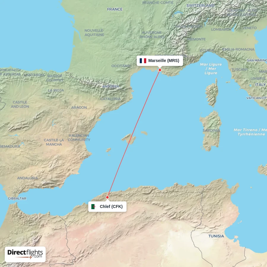 CFK - MRS route map