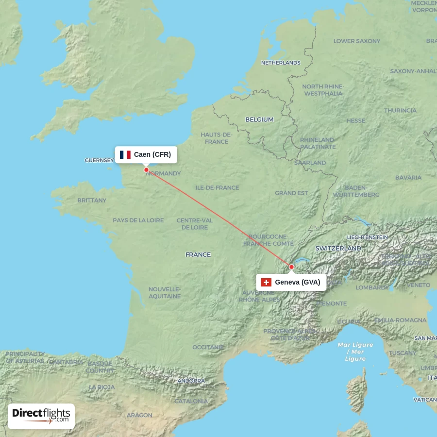 CFR - GVA route map