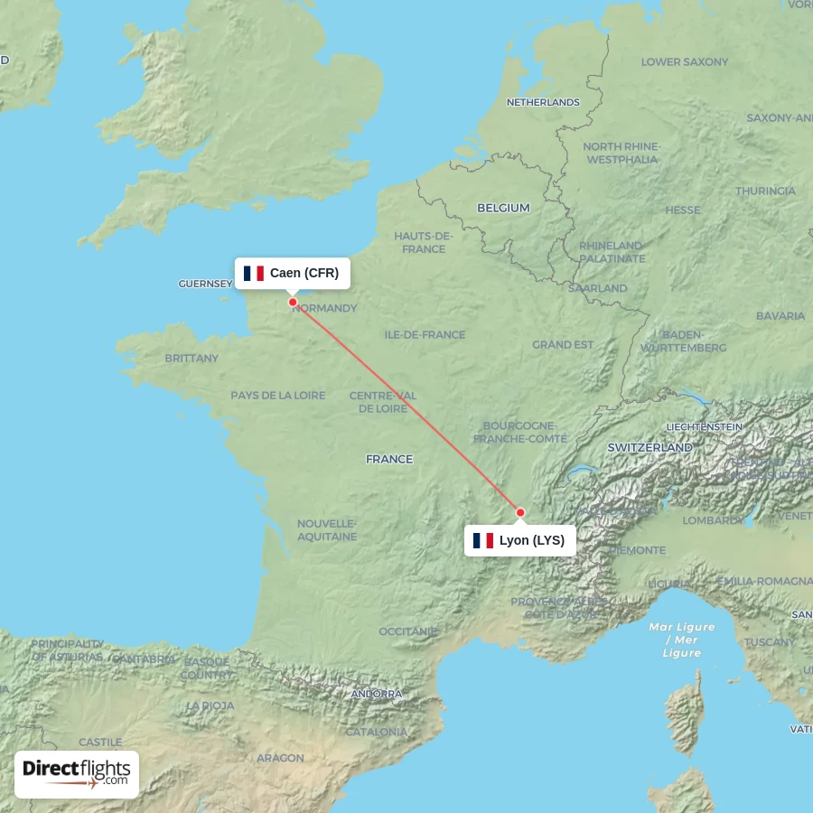 CFR - LYS route map