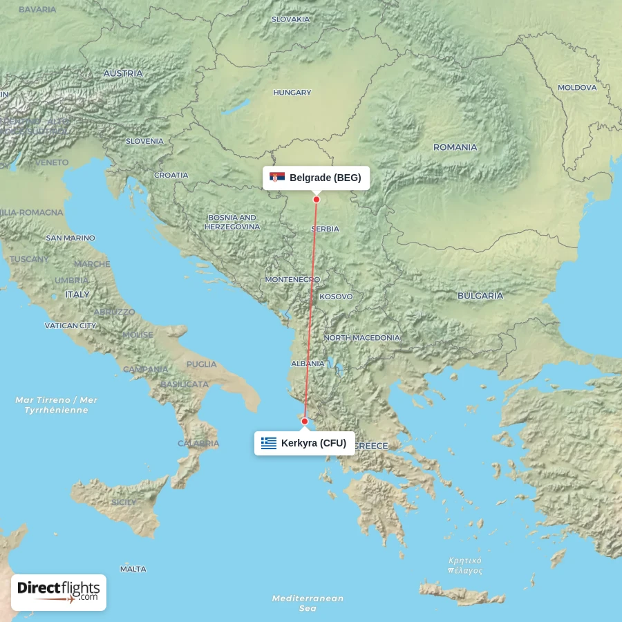 CFU - BEG route map