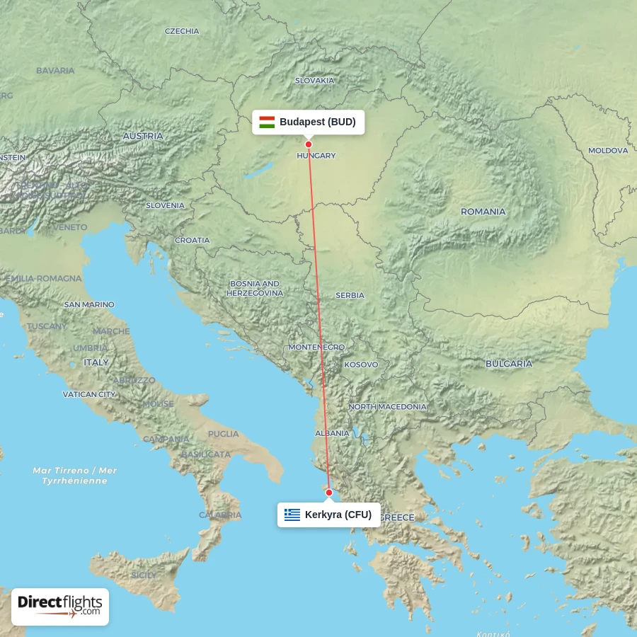 CFU - BUD route map