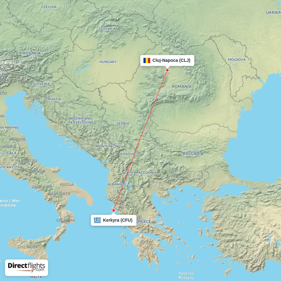CFU - CLJ route map