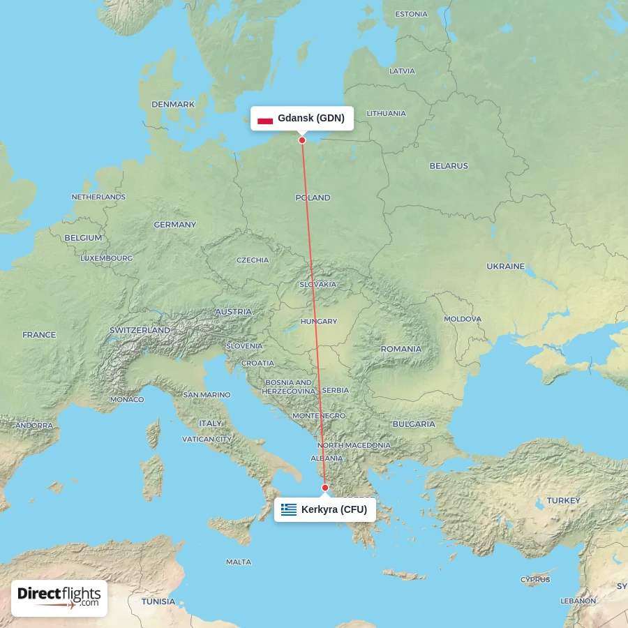 CFU - GDN route map
