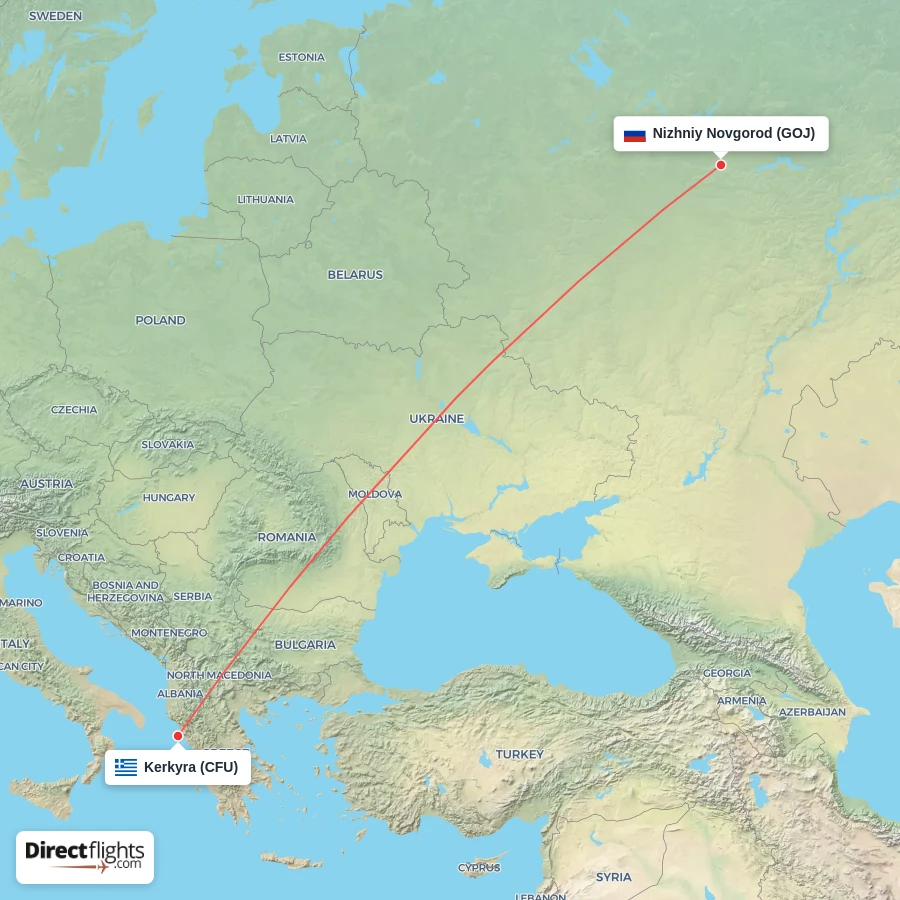 CFU - GOJ route map