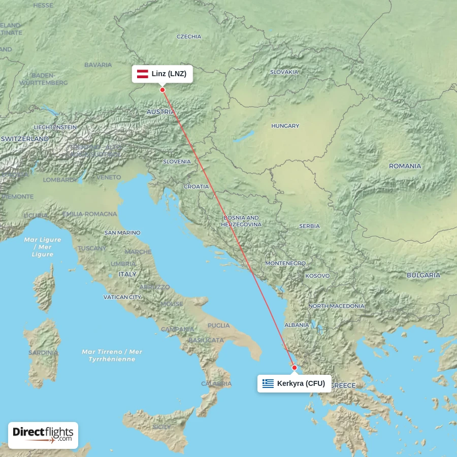 CFU - LNZ route map