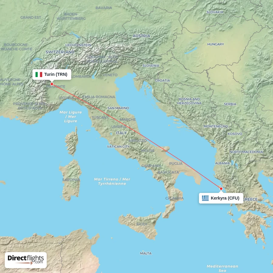 CFU - TRN route map