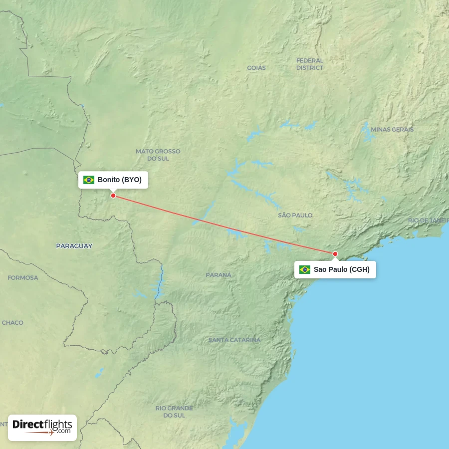 CGH - BYO route map