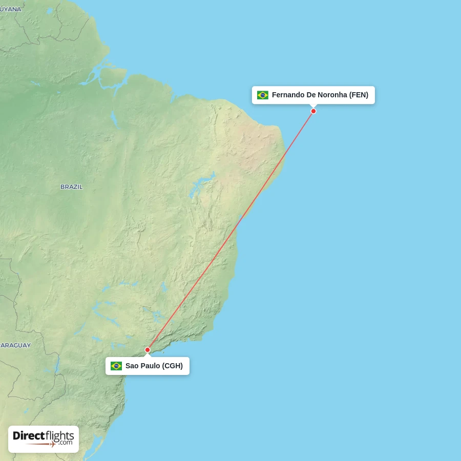 CGH - FEN route map