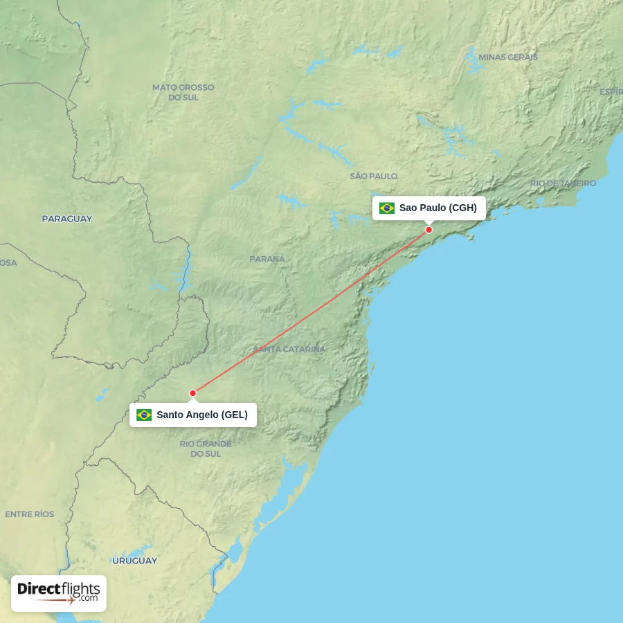 CGH - GEL route map