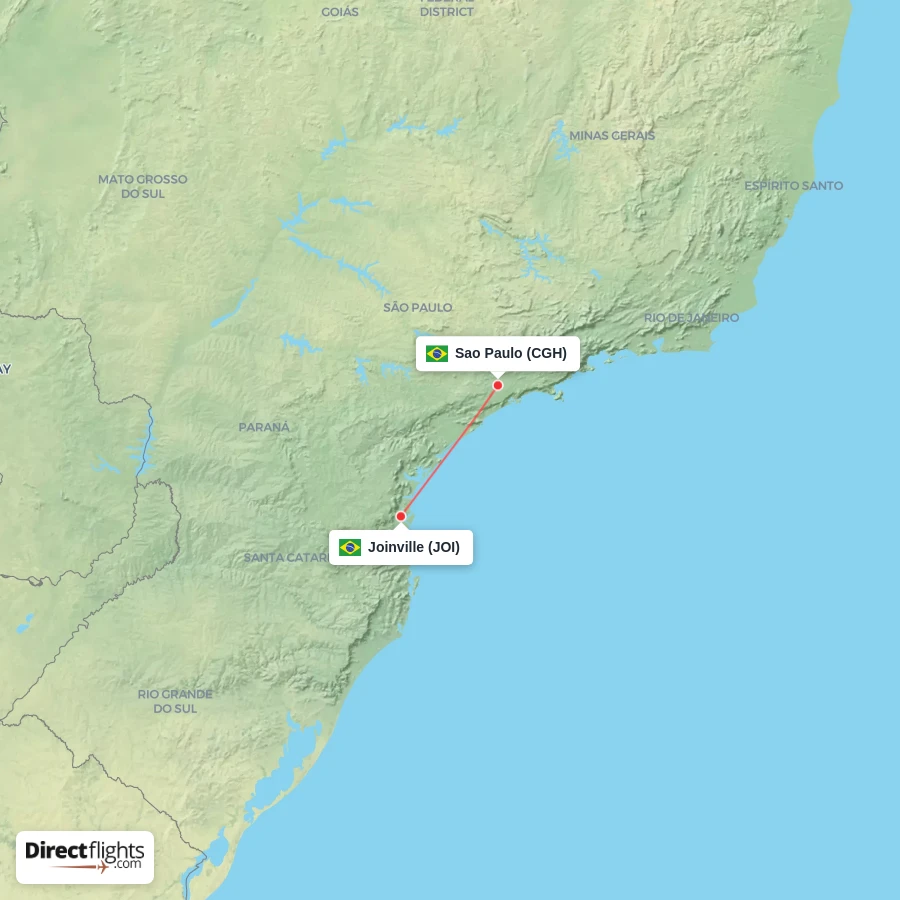 CGH - JOI route map