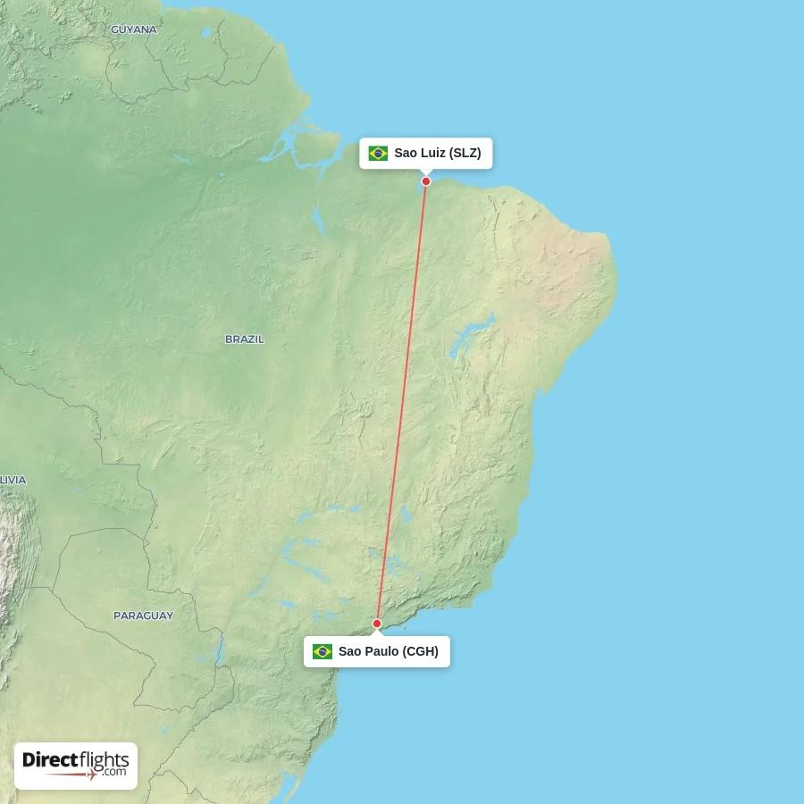 CGH - SLZ route map