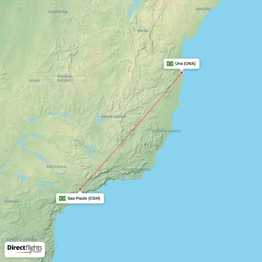 CGH - UNA route map