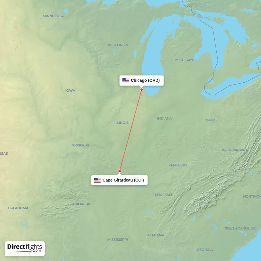 CGI - ORD route map