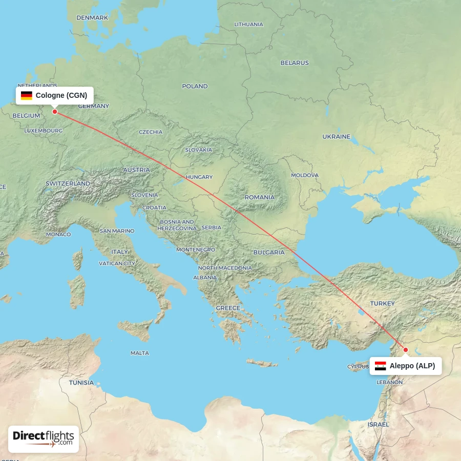 CGN - ALP route map