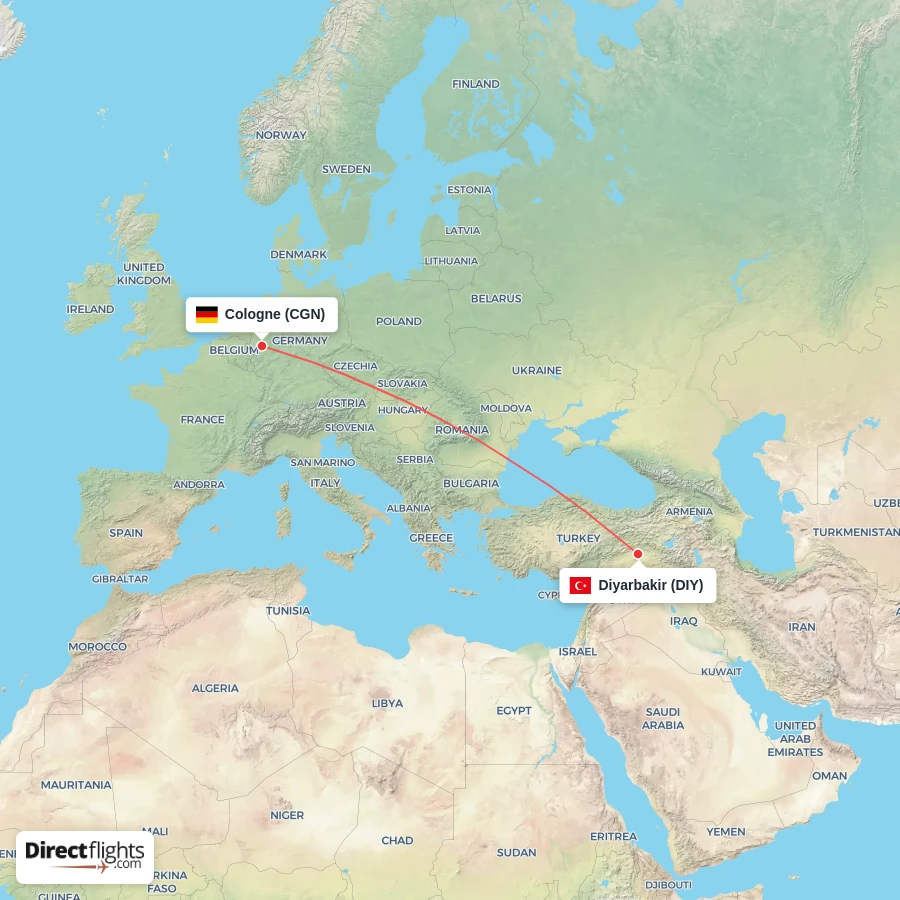 CGN - DIY route map