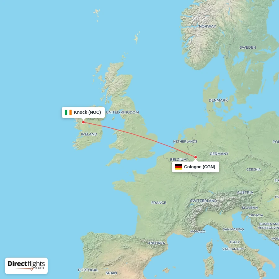 CGN - NOC route map