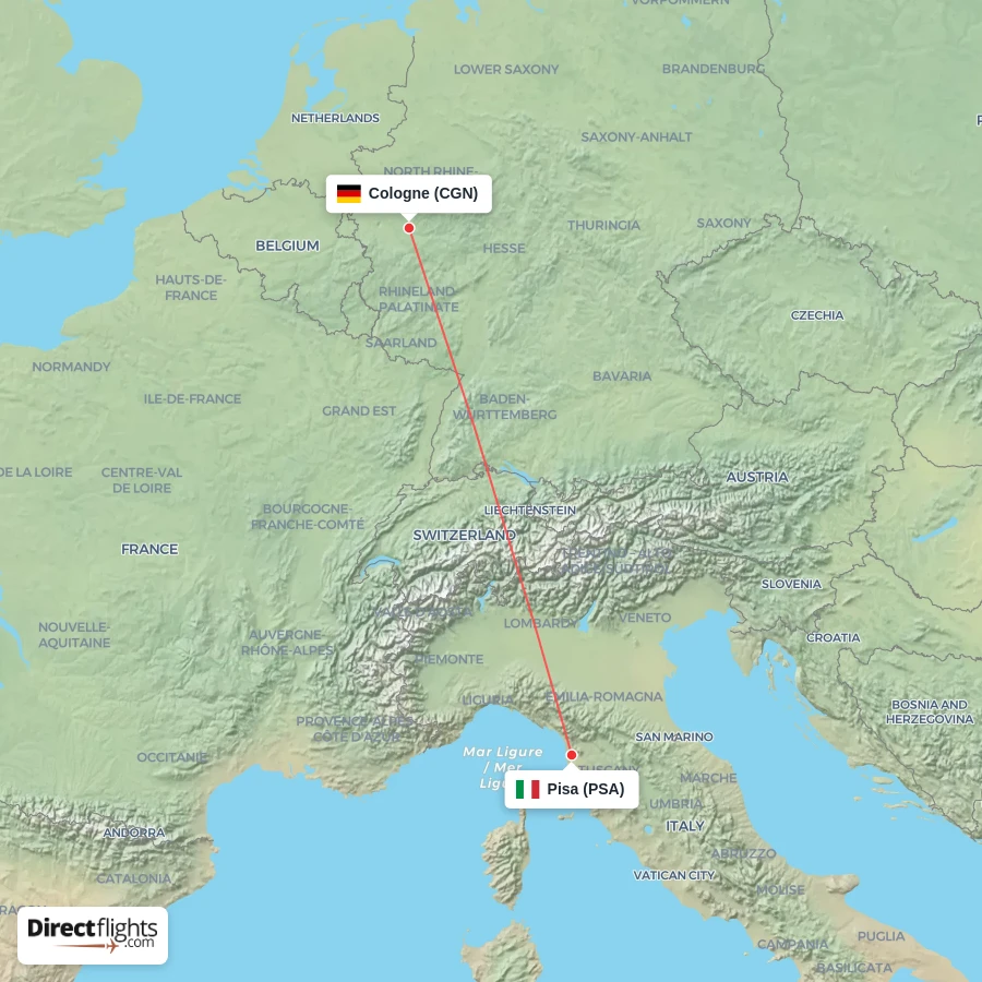 CGN - PSA route map