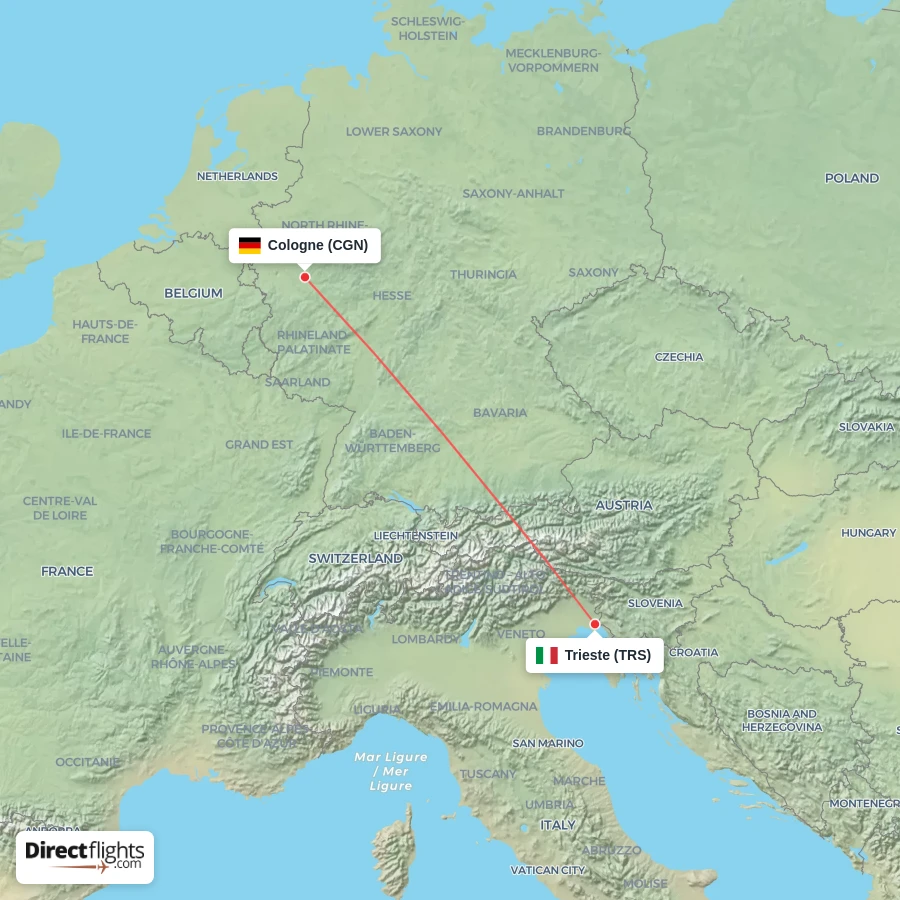 CGN - TRS route map