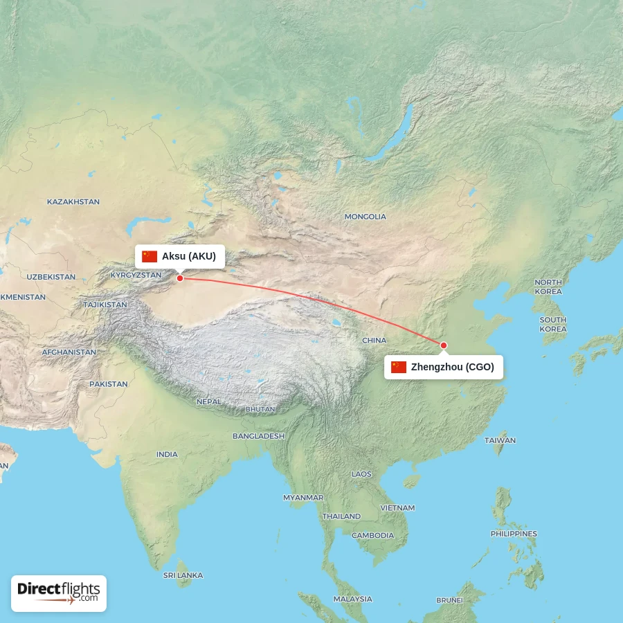 CGO - AKU route map