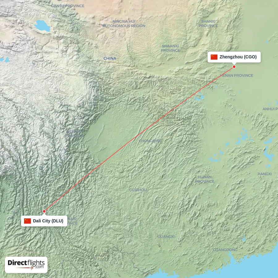CGO - DLU route map