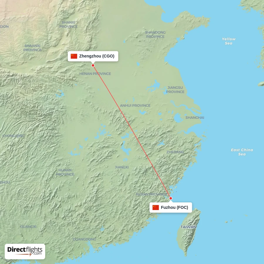 CGO - FOC route map