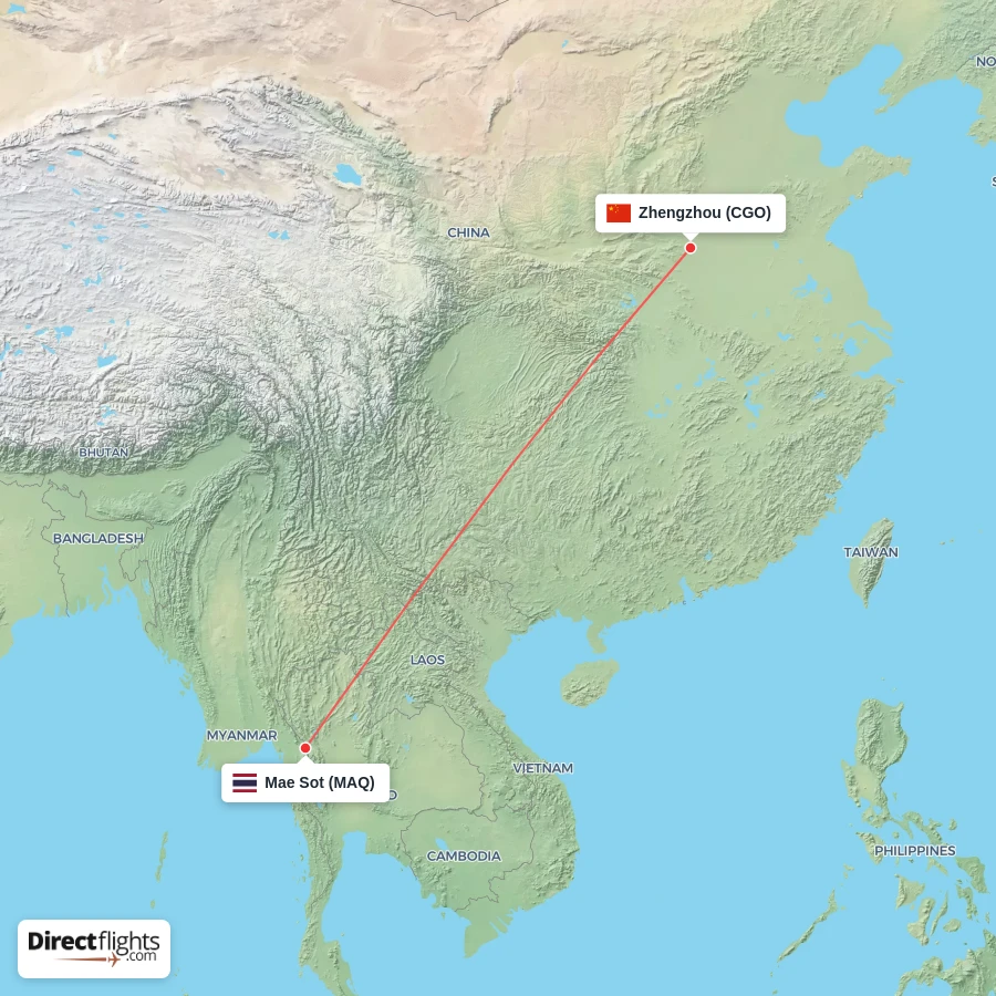 CGO - MAQ route map