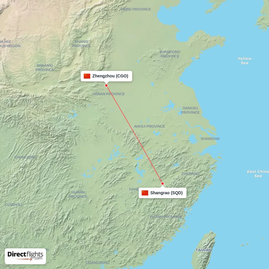 CGO - SQD route map