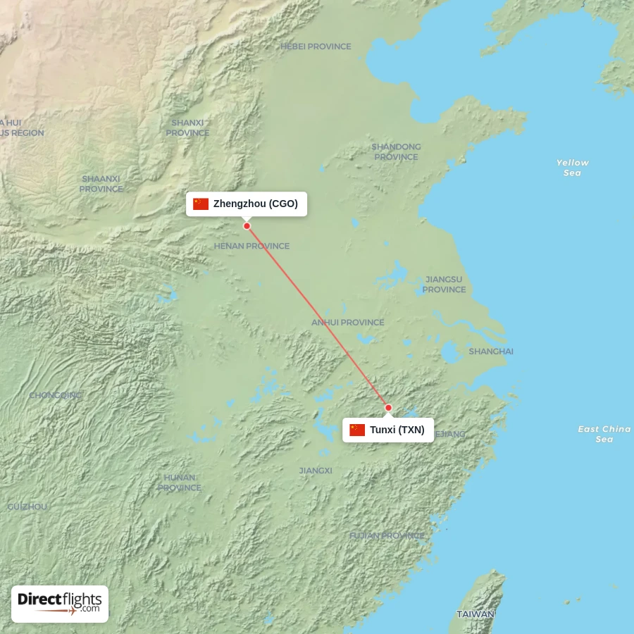 CGO - TXN route map